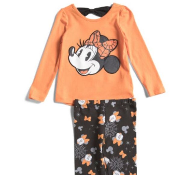 Disney Other - NWT Disney Minnie Halloween Toddler Girls Long Sleeve Cotton Top & Pants Set